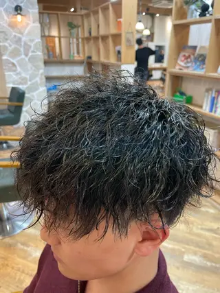 ショート パーマ メンズ Cast by leap所属・YU KIのヘアスタイル