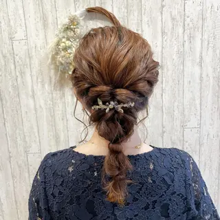 セミロング ヘアアレンジ 古沢 みづきのヘアスタイル