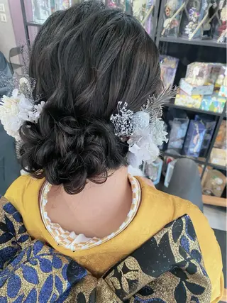 ロング ヘアアレンジ セットサロン      ラフテル所属・大阪/ヘアアレンジ /似合わせset💐のヘアスタイル