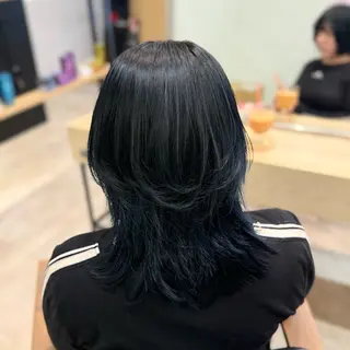 ミディアム asumi:ブリーチ /カラー/アレンジのヘアスタイル