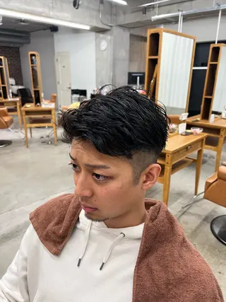 ショート メンズ tomoメンズ特化 /パーマ/カットのヘアスタイル