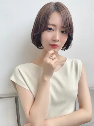 ショート カラー soigné所属・髪質改善カラー ショートボブ専門のヘアスタイル
