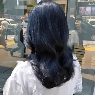 セミロング カラー 💗艶髪透明感カラー 💗DAIKI💗のヘアスタイル