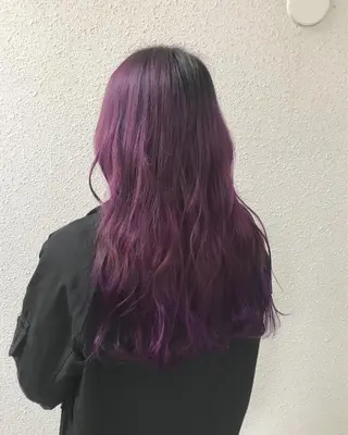 ロング カラー インナーカラー/天神 ブリーチ/吉田のヘアスタイル
