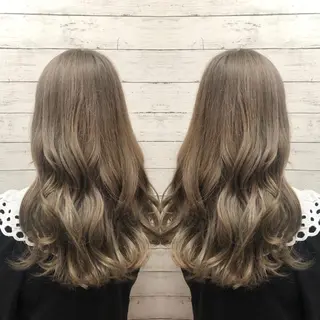 ロング カラー 韓国ヘア🤍髪質改善 🇰🇷AKANEのヘアスタイル