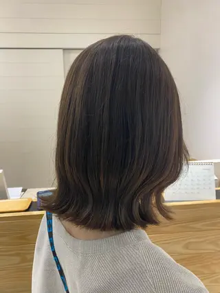 ミディアム 🍋暖色カラーヘアア レンジniina🍋のヘアスタイル