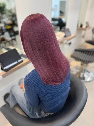 セミロング 加本 翼のヘアスタイル