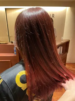 ロング カラー 奥村 紘のヘアスタイル