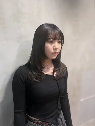 セミロング カラー ヘアアレンジ 🫧艶髪矯正 髪質改善🫧 大介のヘアスタイル