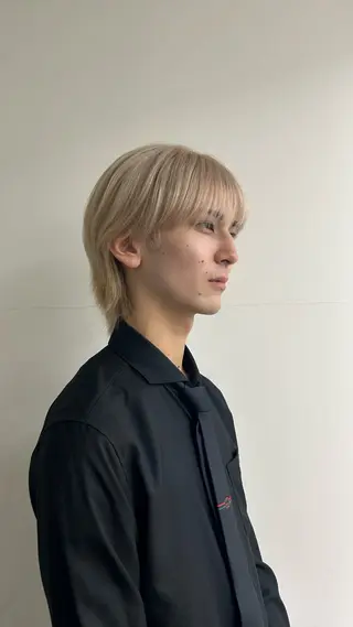 ショート カラー メンズ 名古屋栄/ブリーチ/ ボブ🧃木下桃嘉のヘアスタイル