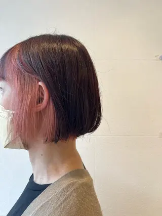 ショート カラー 🪽羽エク/Ash 店長/折目奈央🪽のヘアスタイル