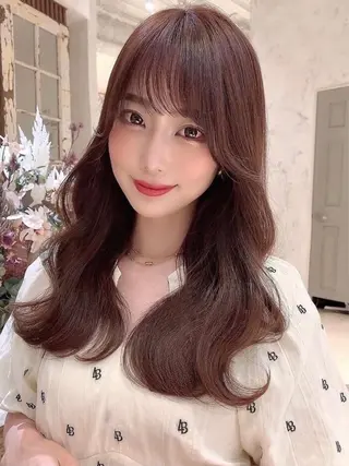 ロング カラー 透明感カラー🤎 中川智帆のヘアスタイル