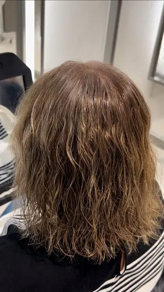 ミディアム パーマ メンズ Rubik's 茉侑のヘアスタイル