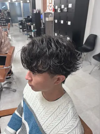 パーマ メンズ 美容研究所 🇰🇷yutoのヘアスタイル