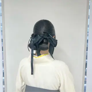 ロング ヘアアレンジ 黒阪 なみのヘアスタイル