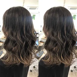 ミディアム カラー JILBLAN京都 ショート/ハイライトのヘアスタイル