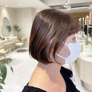 ショート カラー AUBE HAIR sereine　オーブヘアー　セレーヌ所属・💐くびれヘア/艶髪 山根　禎章のヘアスタイル