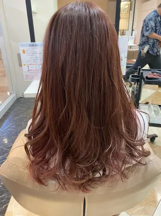 ロング カラー ヘアアレンジ 縮毛矯正 滝沢尚起のヘアスタイル