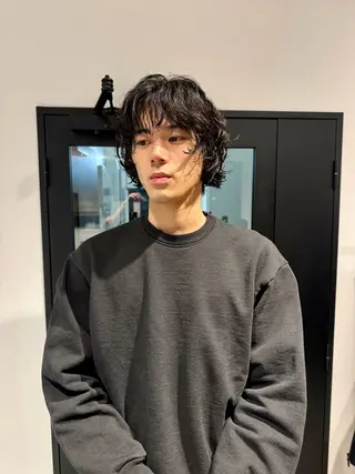 ミディアム メンズ 小岩 荘太のヘアスタイル