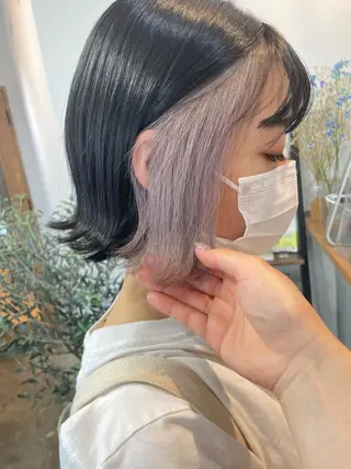 ミディアム カラー カラーモデル募集 吉原佳穂💗のヘアスタイル