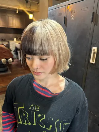 ミディアム ハイトーン/ブリーチ 🧁soraのヘアスタイル