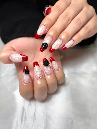 ネイル mofie🤍ユミ/ 恵比寿/パラジェルのネイルデザイン