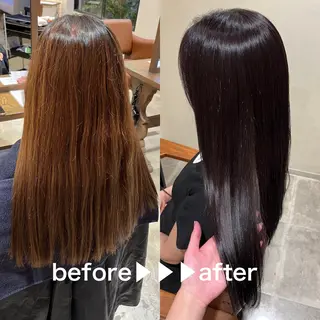 ロング カラー 西川 舞彩のヘアスタイル