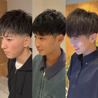 ミディアム メンズ メンズパーマ達人/ フェード/イツキのヘアスタイル