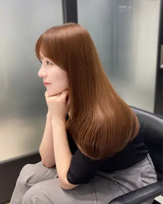 カラー 韓国レイヤーカット 髪質改善▫️水野有真のヘアスタイル