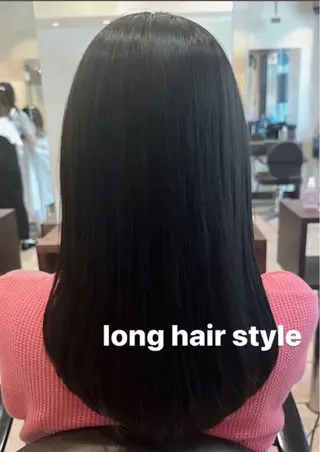 ロング シールエクステ/ ダブルカラー/茉央のヘアスタイル