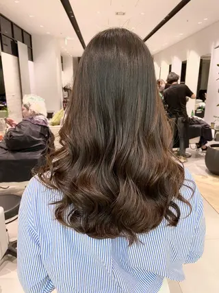 セミロング パーマ 銀座/髪質改善/韓国 カラー🍓原田侑依のヘアスタイル