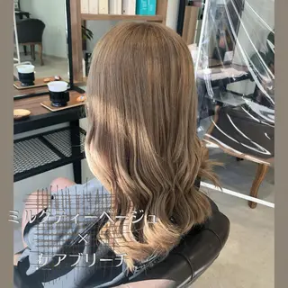 セミロング カラー 💎エクステ専門店 BIZE梅田🇰🇷のヘアスタイル