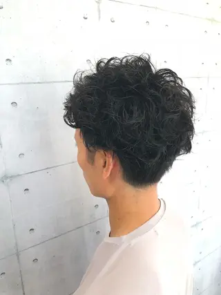 パーマ メンズ 北脇 健治のヘアスタイル