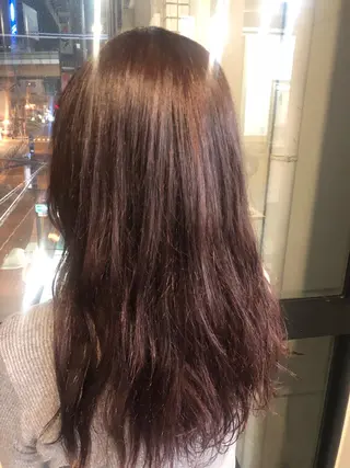 ミディアム カラー 髪質改善&ブリーチ 伊勢 祐一郎のヘアスタイル