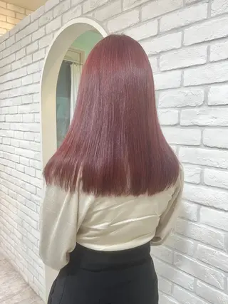 セミロング カラー ヘアアレンジ ブリーチなし/ レイヤー🌿runaのヘアスタイル