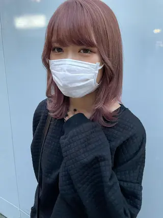 ミディアム カラー 岩戸 新のヘアスタイル