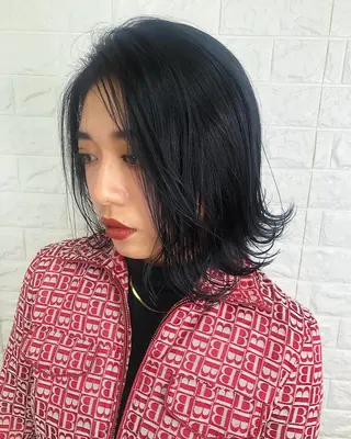 ミディアム カラー メンズパーマ/ スパイキー/神田正紀のヘアスタイル