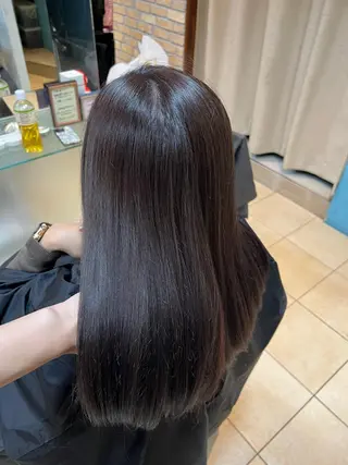 ロング カラー 竹添 有梨沙のヘアスタイル