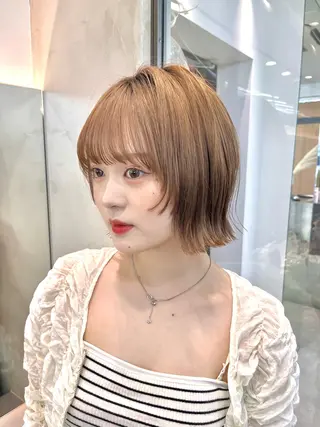 ショート カラー ♥️ボブ/ショート/ ♥️minamiのヘアスタイル
