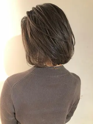 ミディアム カラー Leverage New York所属・店長 濱口敬太のヘアスタイル