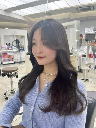 ロング 韓国レイヤー×モテ髪 /MITSUKI🤍のヘアスタイル