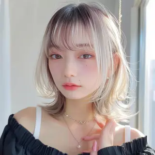 ショート カラー レヴ　草加駅3分🌻 ✂️早朝深夜営業🌱のヘアスタイル