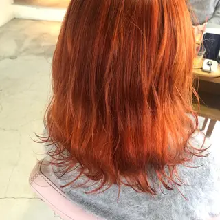 ミディアム カラー 小森 樹奈のヘアスタイル