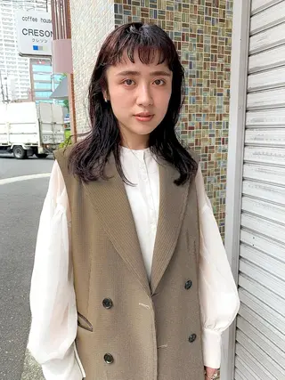ミディアム ノモト ハルのヘアスタイル