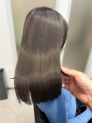 セミロング カラー 顔周りレイヤー/ボブ 銀座✨中野まさひろのヘアスタイル