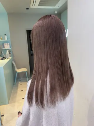 セミロング カラー 🥞ベージュ系カラー 【すずきりほ】🥞のヘアスタイル