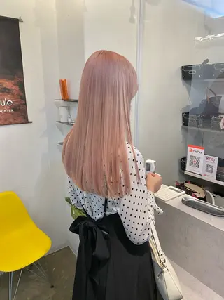 ロング 銀座✨綺麗になれる ストレート✨中山蓮のヘアスタイル