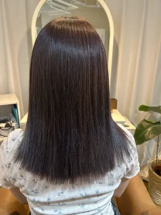 ミディアム カラー 8.9月カットモデル ✨募集中✨河本玲奈のヘアスタイル