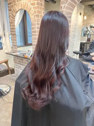 ロング カラー ACROあべの店所属・艶カラー/インナー /グラデ/大西小百合のヘアスタイル