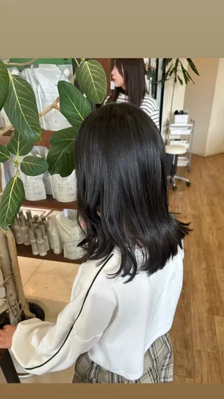 セミロング キッズ 水木 里咲のヘアスタイル